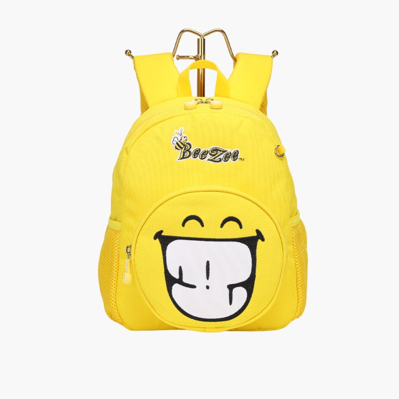 BEEZEE Yellow Logo Print Backpack for Kids - Image 1